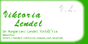 viktoria lendel business card